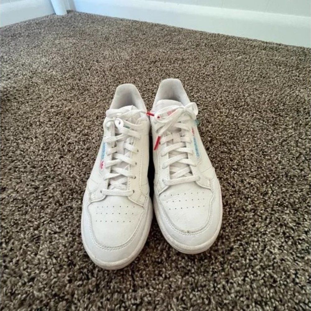 Adidas x Disney Toy Story 4 Forky Sneakers | White Leather | Women's Size 4 - Picture 4 of 8